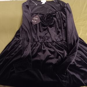 Ava & Viv Black Long Sleeve Dress